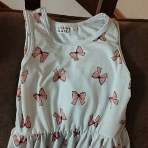 Dot dot smile pink bow dress